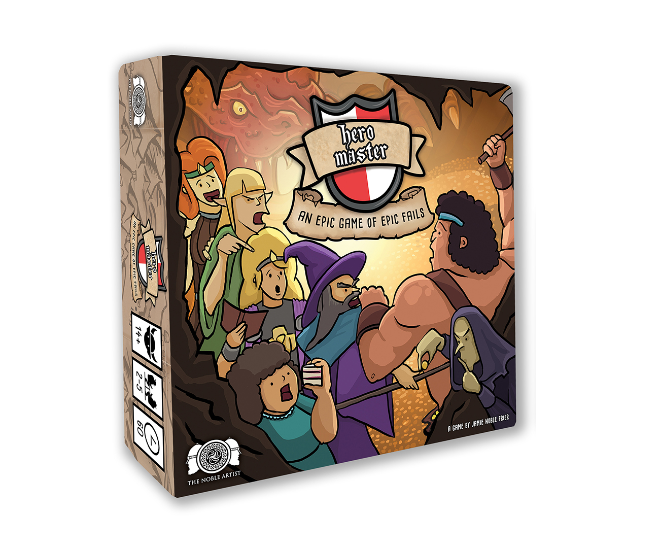 Board game box artwork 3D mockup by The Noble Artist