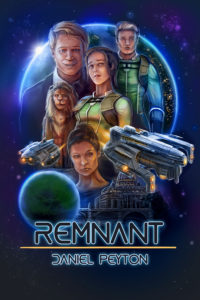 Remnant science fiction scifi book cover. A space opera art work by the noble artist. Star Wars inspired movie poster.