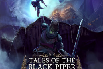 Audiobook cover for fantasy novel, Tales of The Black Piper