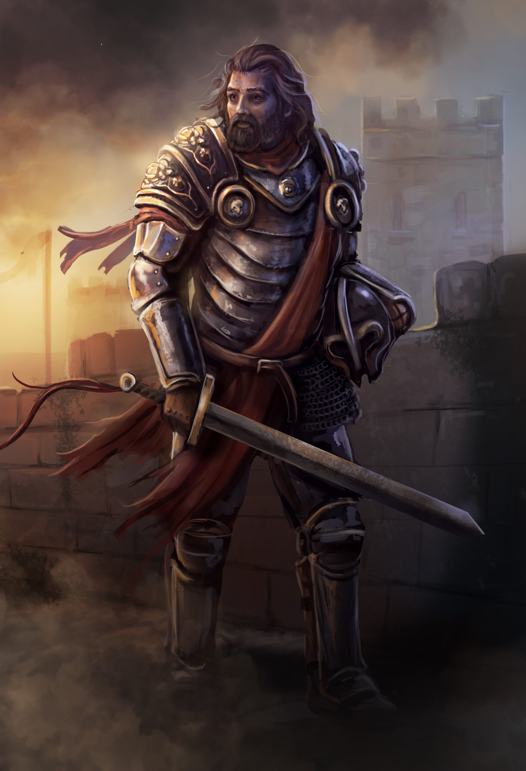 A fantasy knight from arthurian legend. Sir Bedivere.
