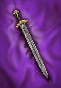 Excalibur sword, fantasy sword