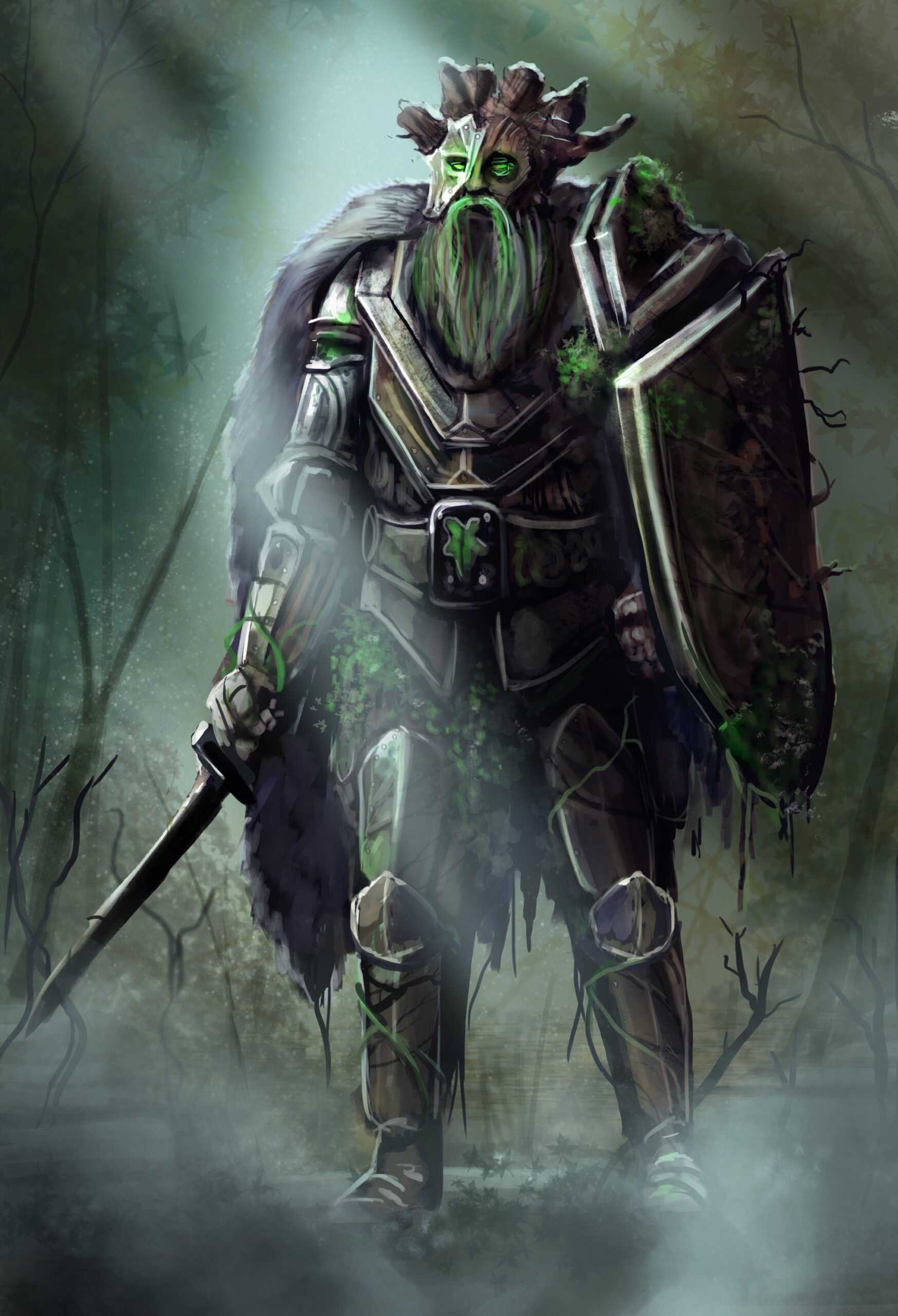The Green Knight of Arthurian Legend