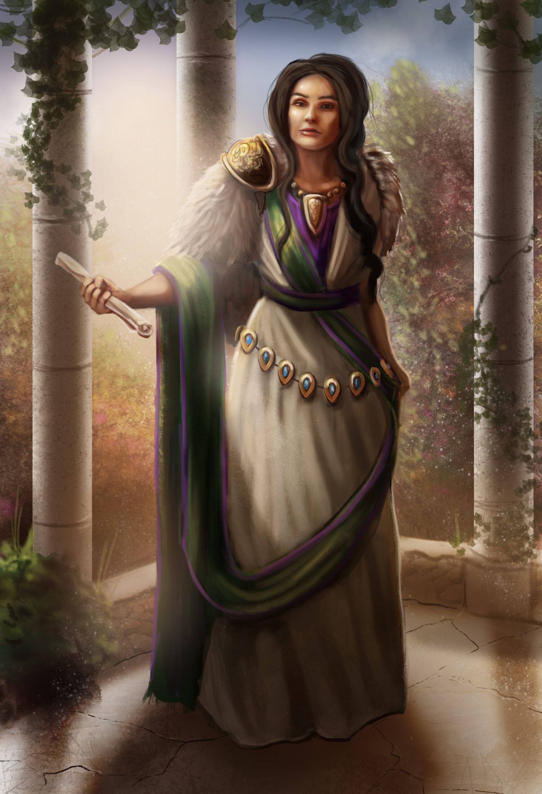 Lady Marzia, a fantasy character. Fantasy queen