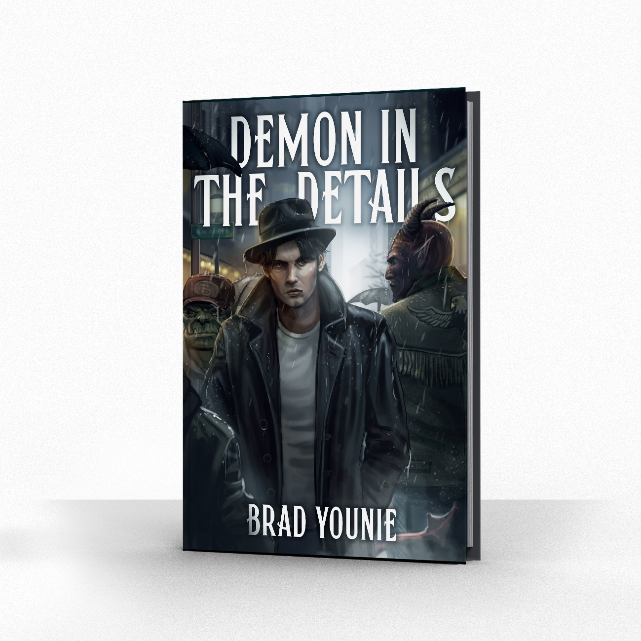 book cover design by The Noble Artist. A horror-noir illustration for author Brad Younie